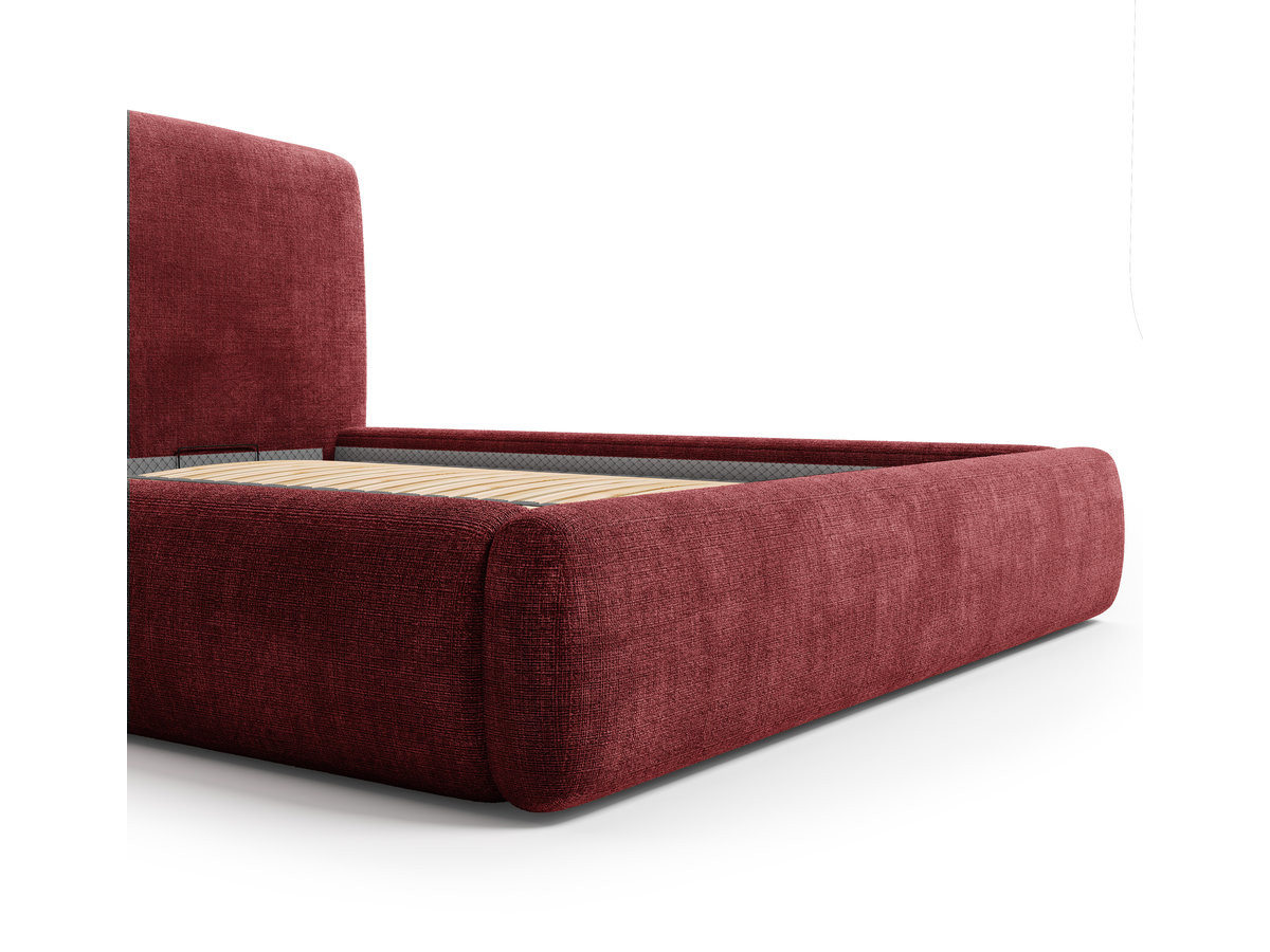 Boxspringbed ELIXA met opbergruimte in getextureerde stof