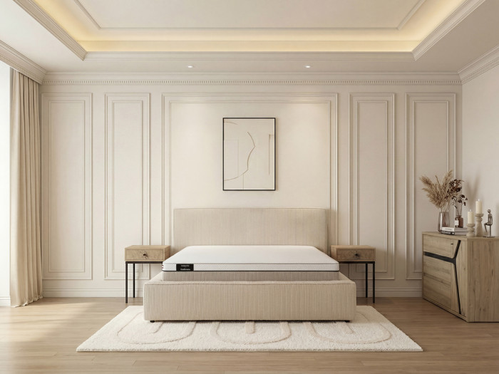 Matelas LEONIE ressorts ensachés + mousse à mémoire de forme