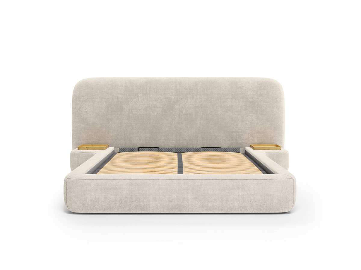 AURAE bed met opbergruimte en geïntegreerde nachtkastjes