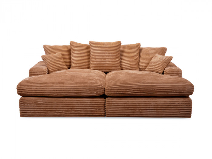 Canapé loveseat NEVADA gros côtelé doux