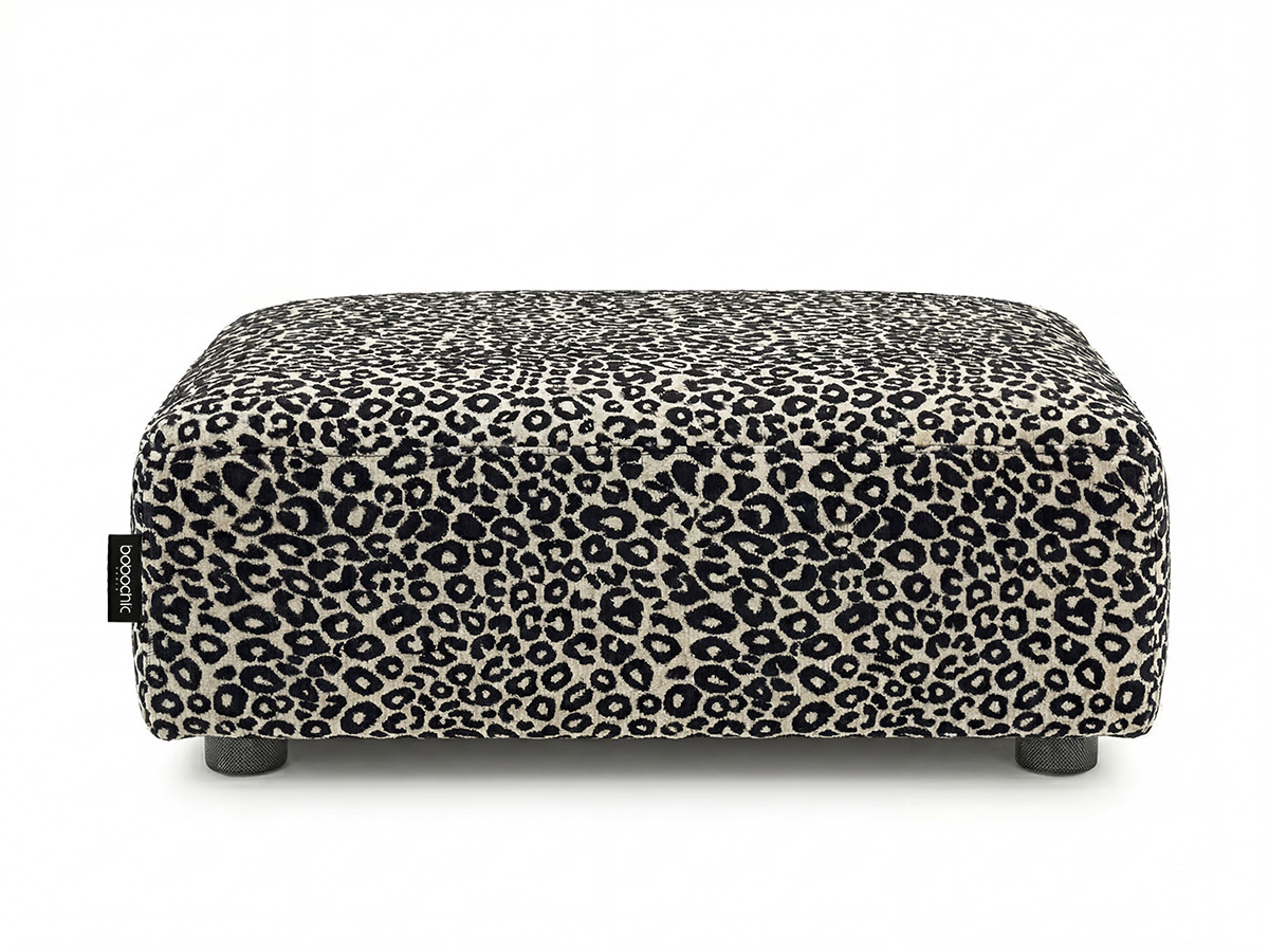 Pouf SIDONIE motif léopard