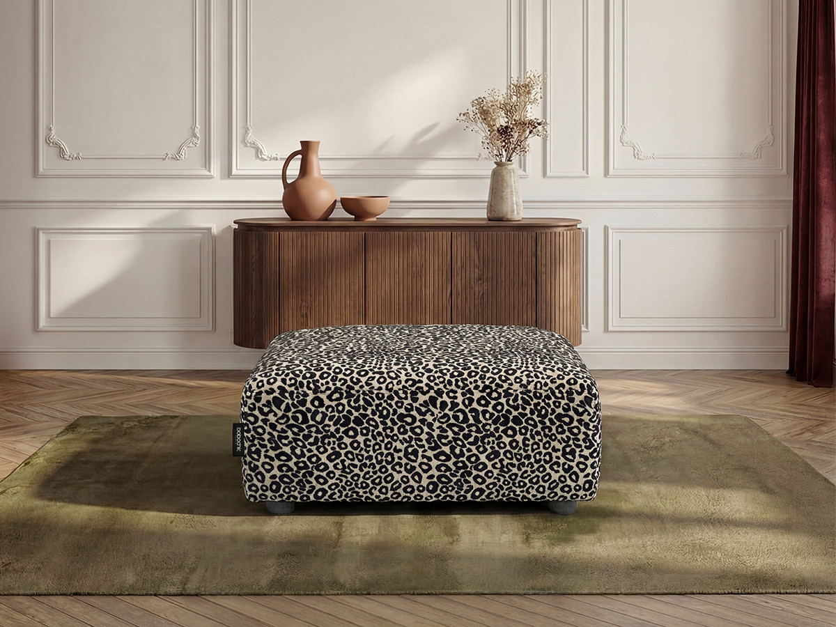 Pouf SIDONIE motif léopard — vue 4
