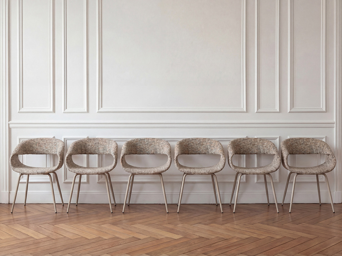 Set van 2 ISABELLE stoelen in structuurstof