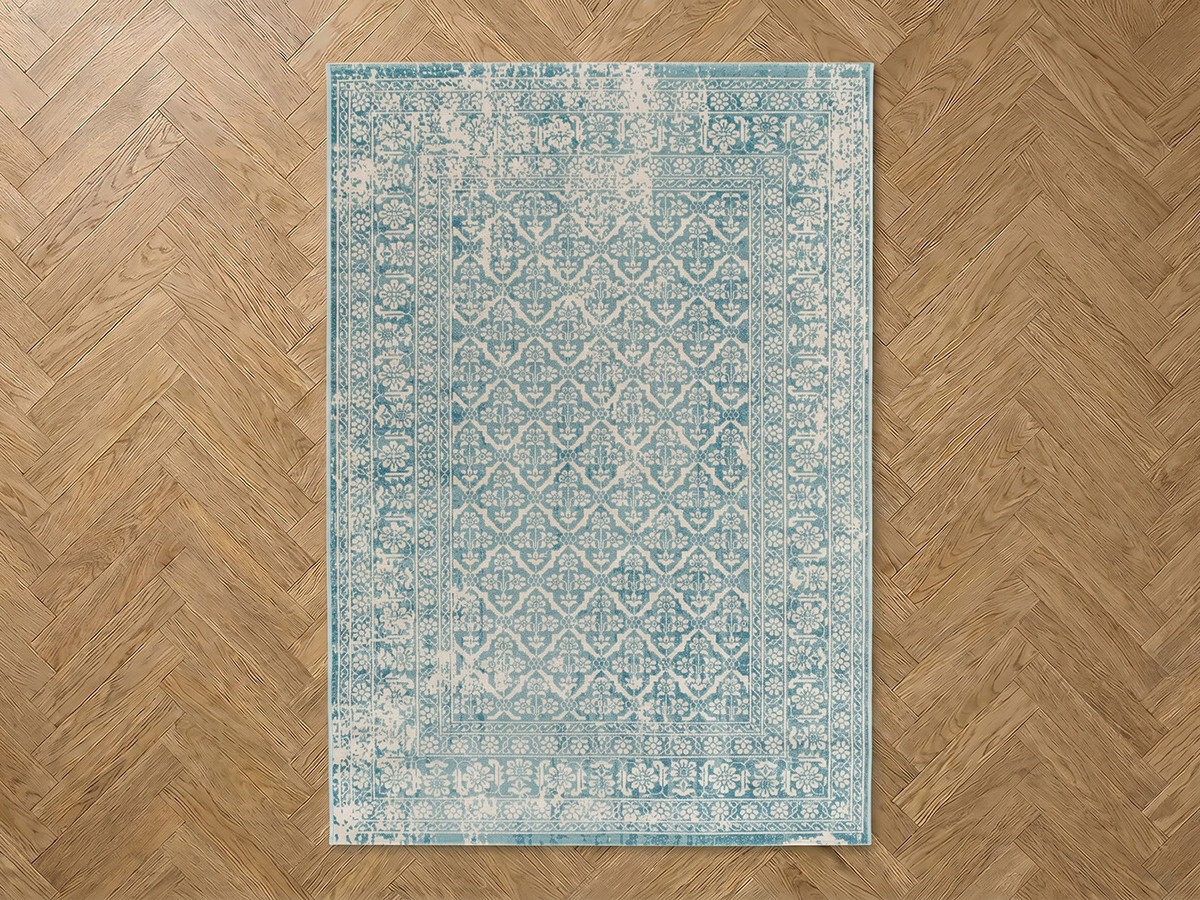Tapis poils ras BRANN vintage