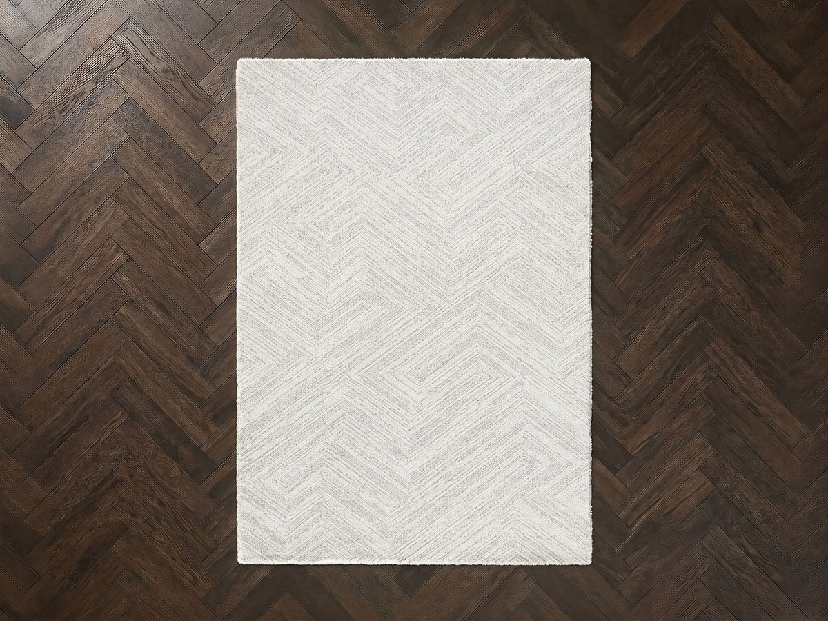 Tapis poils courts TRINA motif graphique