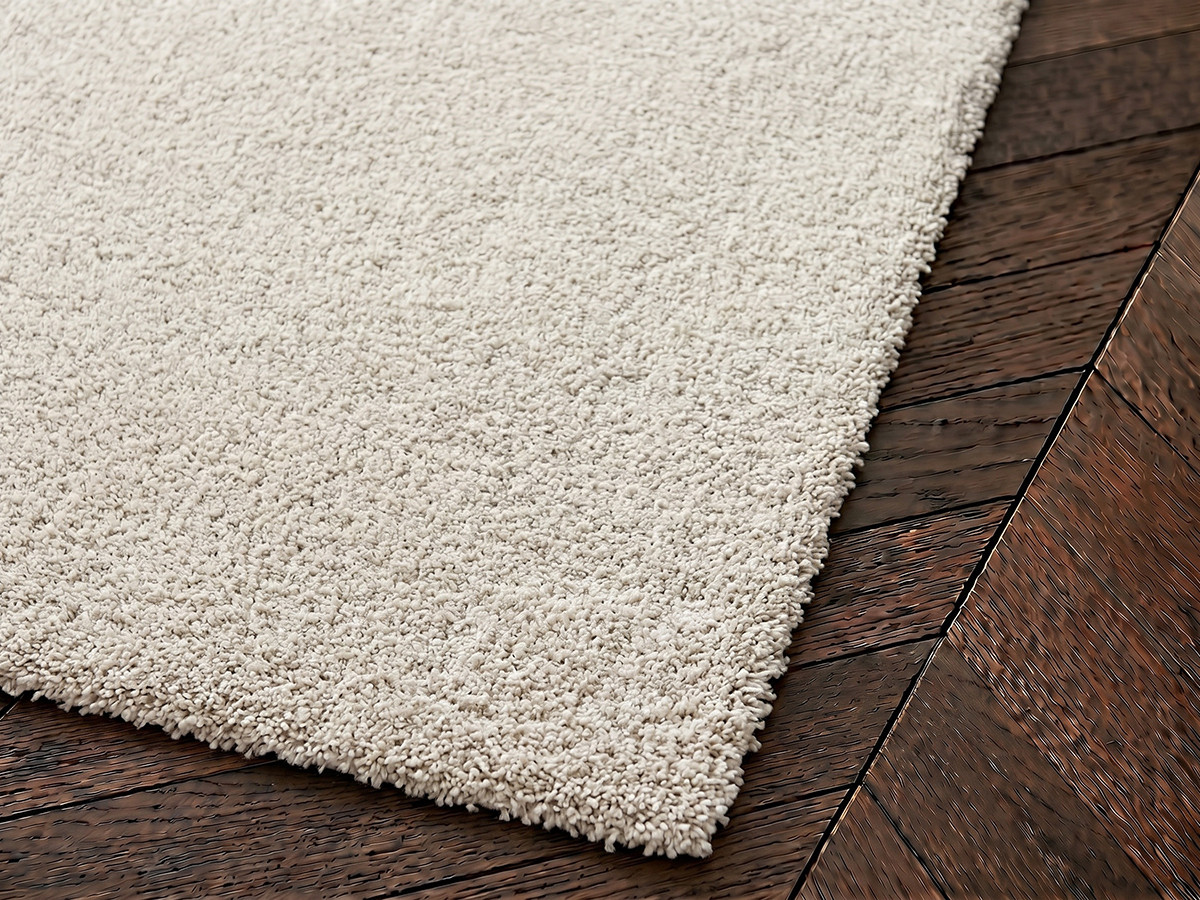 Tapis poils longs SHONNA uni gris clair — vue 4