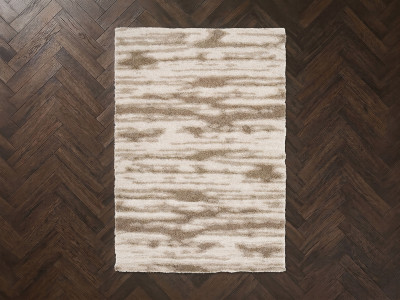 Tapis poils longs TELIRA motif abstrait