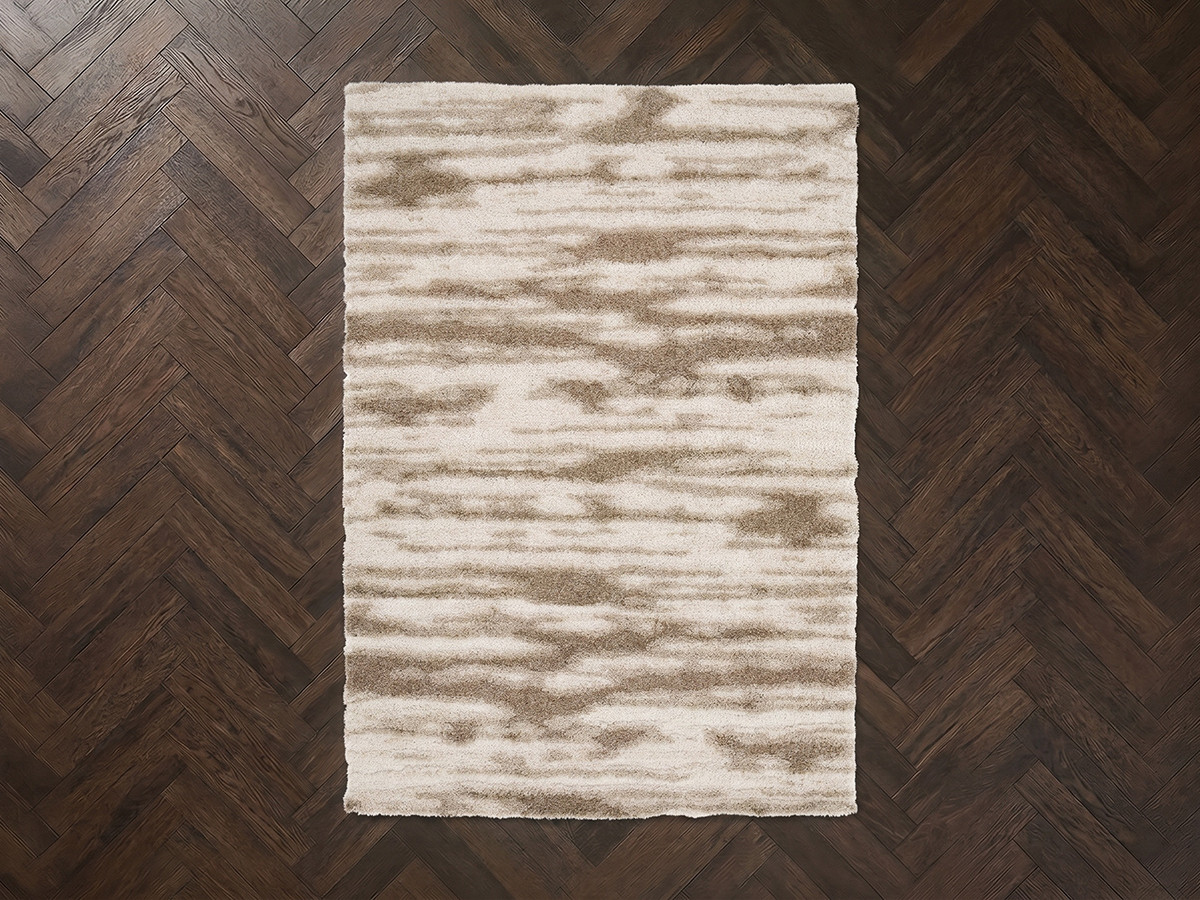 Tapis poils longs TELIRA motif abstrait