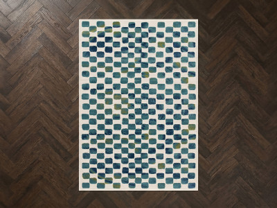 Tapis poils courts MUZA motif graphique
