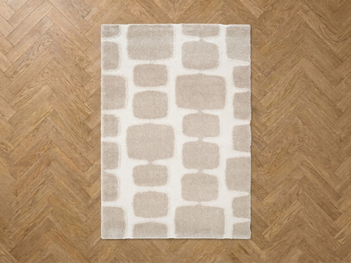 Tapis poils longs CHINO motif abstrait