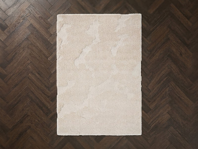 Tapis poils longs EMBREN motif abstrait
