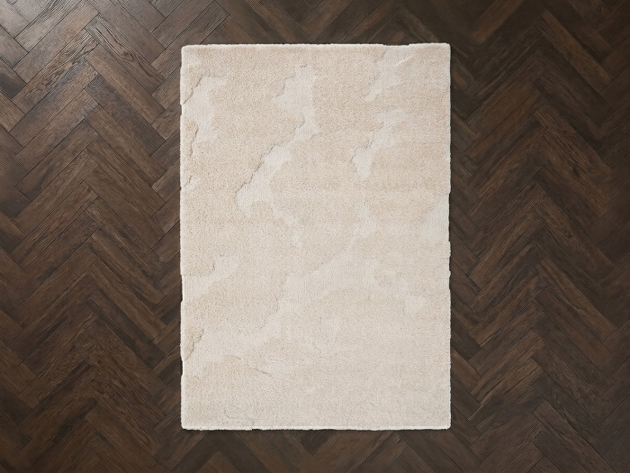 Tapis poils longs EMBREN motif abstrait