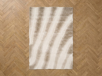 Tapis poils longs TIRASU motif abstrait