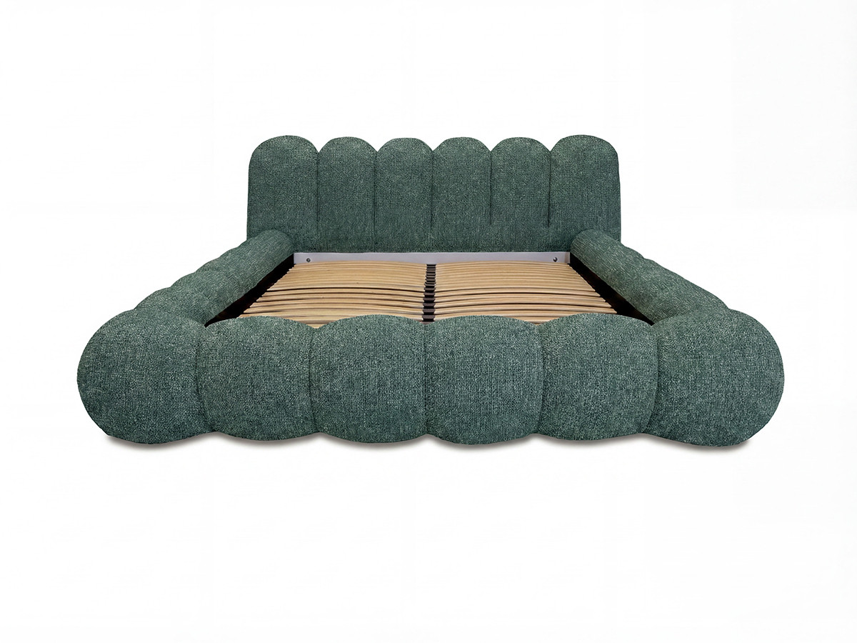 Laag bed BOBBY in gemêleerde stof