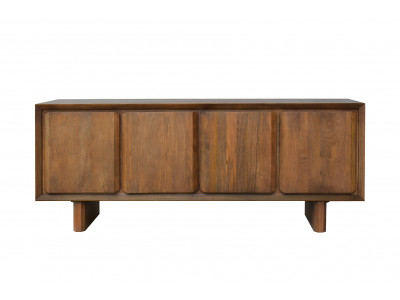 Buffet 4 portes 200 cm BELLECOUR bois massif de manguier