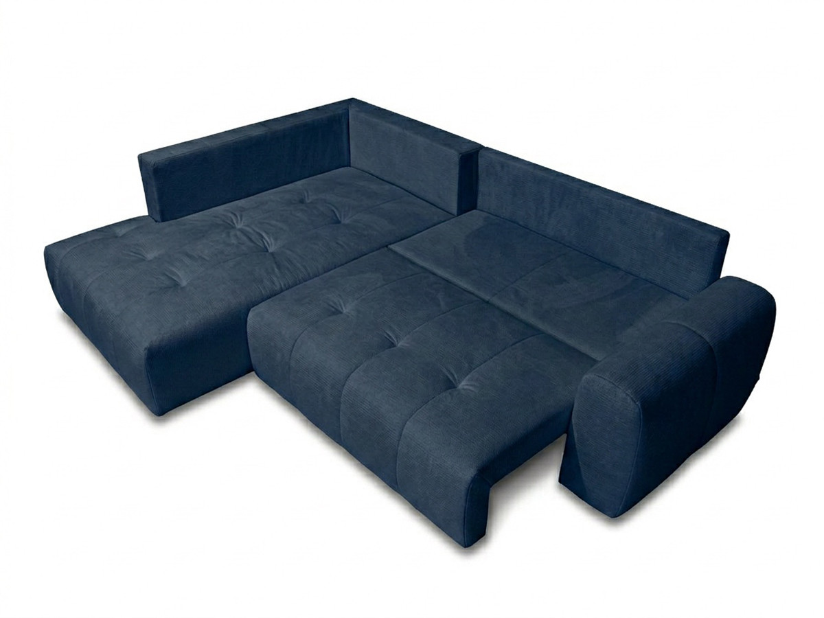 Canapé d'angle L convertible coffre ROXELANE tissu chiné