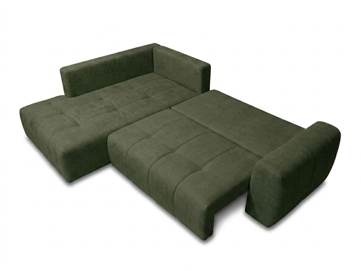 Canapé d'angle L convertible coffre ROXELANE tissu chiné