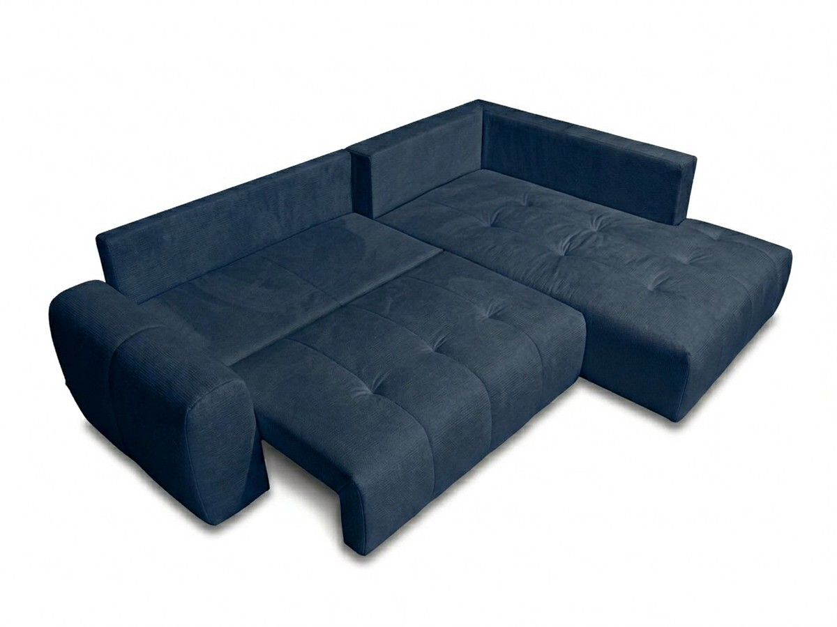 Canapé d'angle L convertible coffre ROXELANE tissu chiné