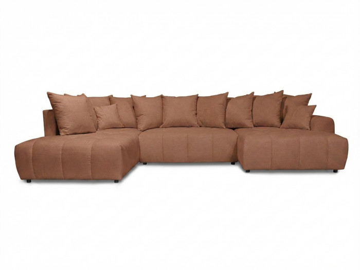 Canapé panoramique convertible ROXELANE tissu chiné
