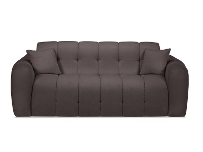 Canapé droit convertible ouverture express 3 places BRADLEY tissu bouclette