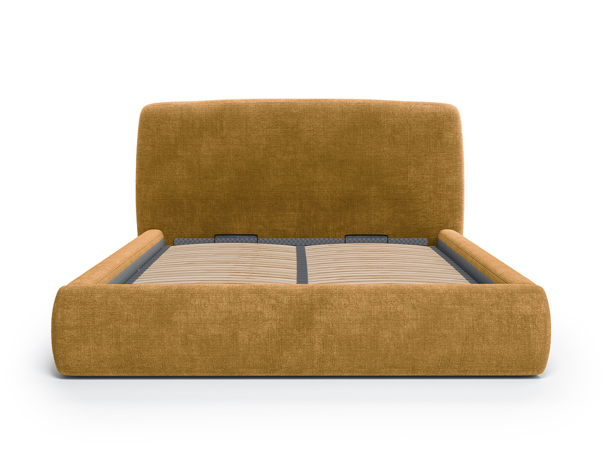 Boxspringbed ELIXA met opbergruimte in getextureerde stof