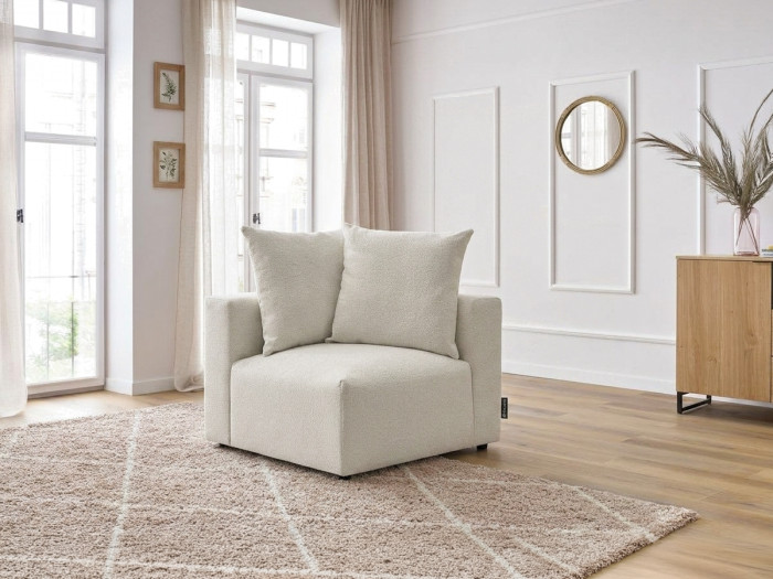 Angle pour canapé modulable VOLTAIRE tissu chiné