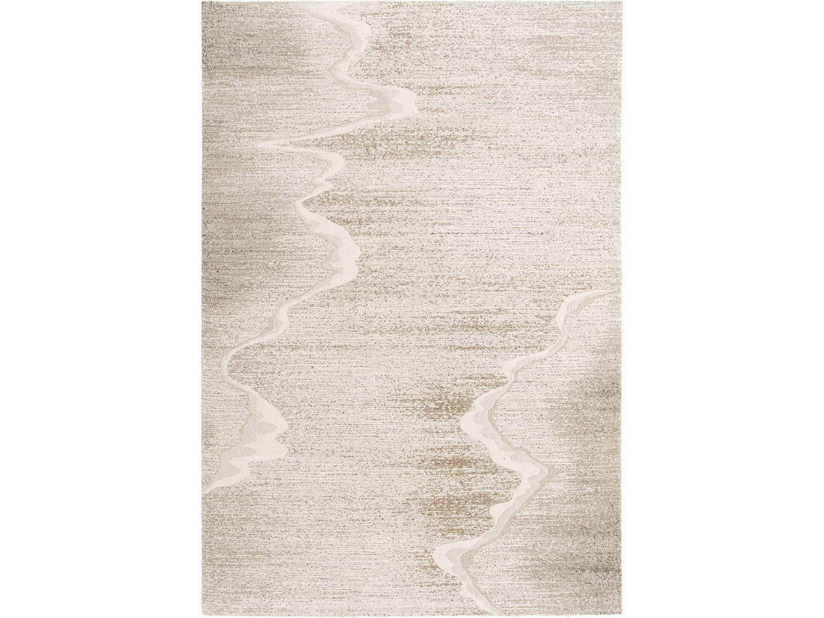 Vloerkleed met korte pool SANDIE met abstract motief