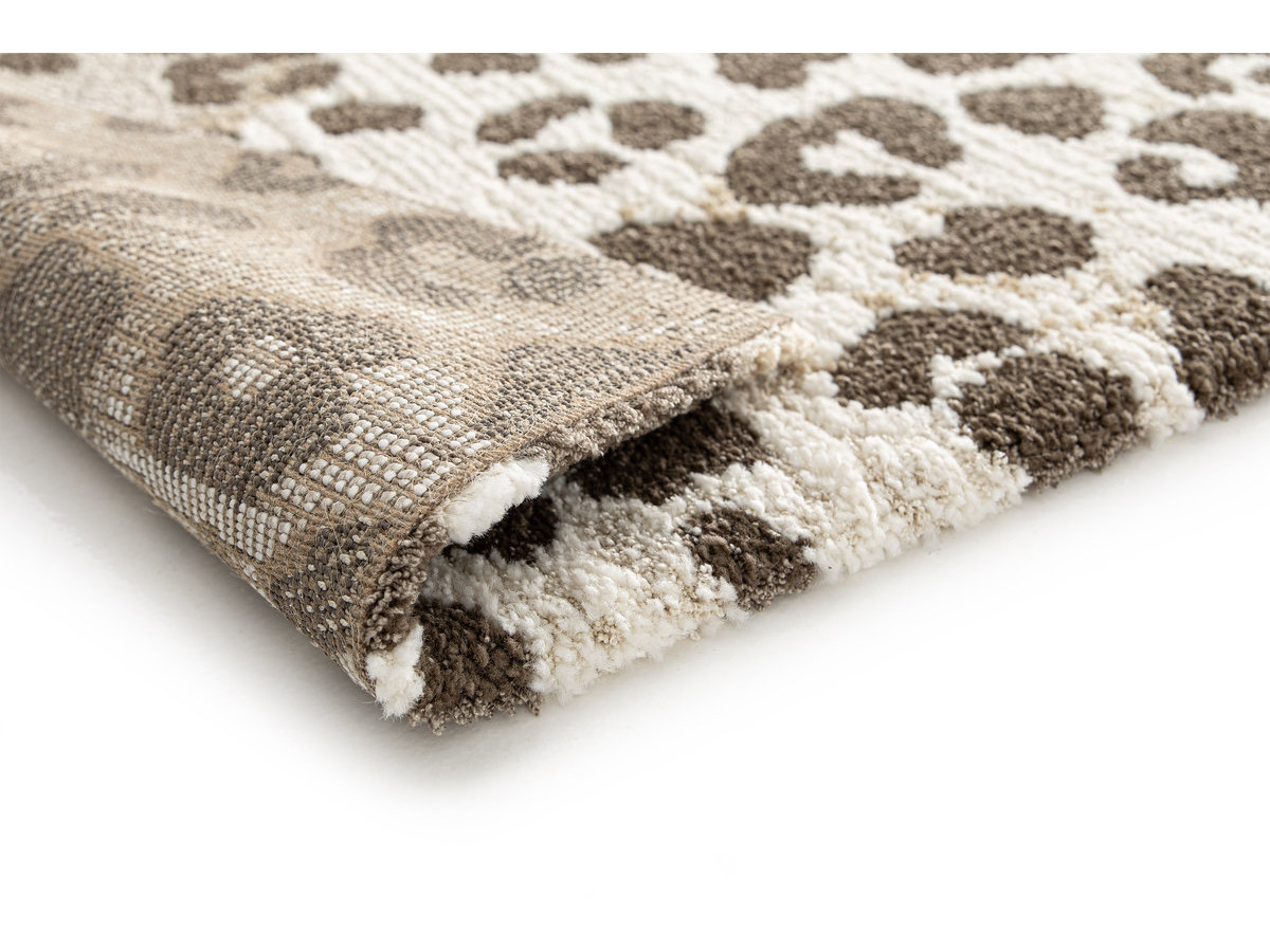Vloerkleed met korte pool LEONE met luipaardmotief