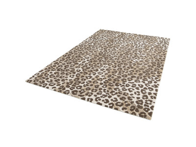 Tapis poils courts LEONE motif léopard