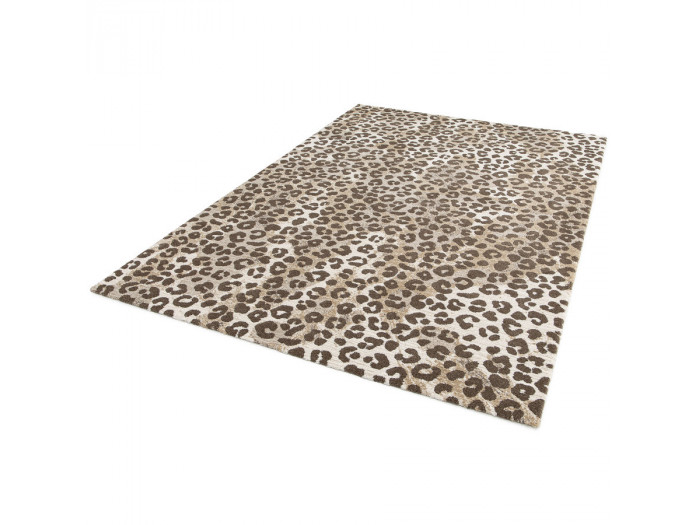 Tapis poils courts LEONE motif léopard