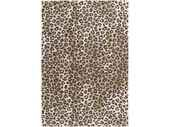 Tapis poils courts LEONE motif léopard