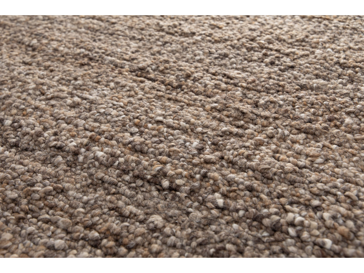 Tapis OSCAR bouclette chiné marron — vue 4