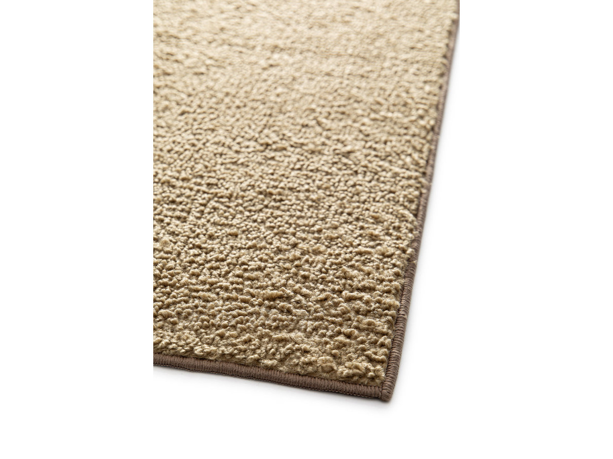 Tapis poils courts NOBU uni effet bouclette jaune — vue 6