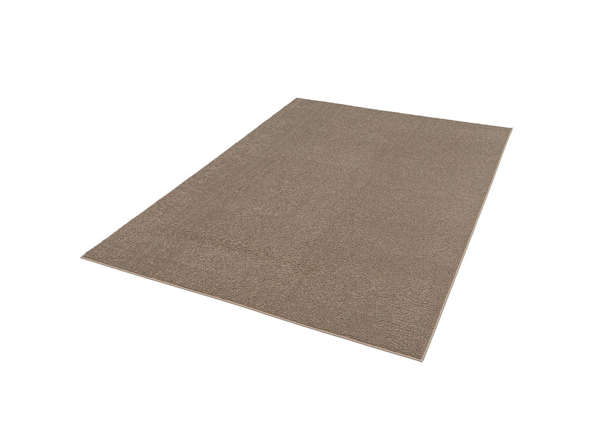 tapis poils courts nobu uni effet bouclette gekleurd beige