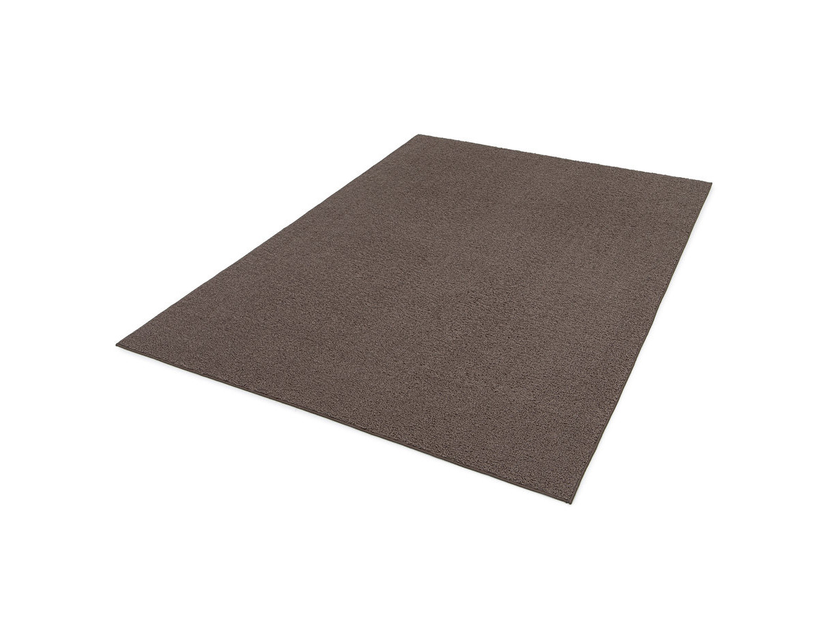 tapis poils courts nobu uni effet bouclette gekleurd taupe