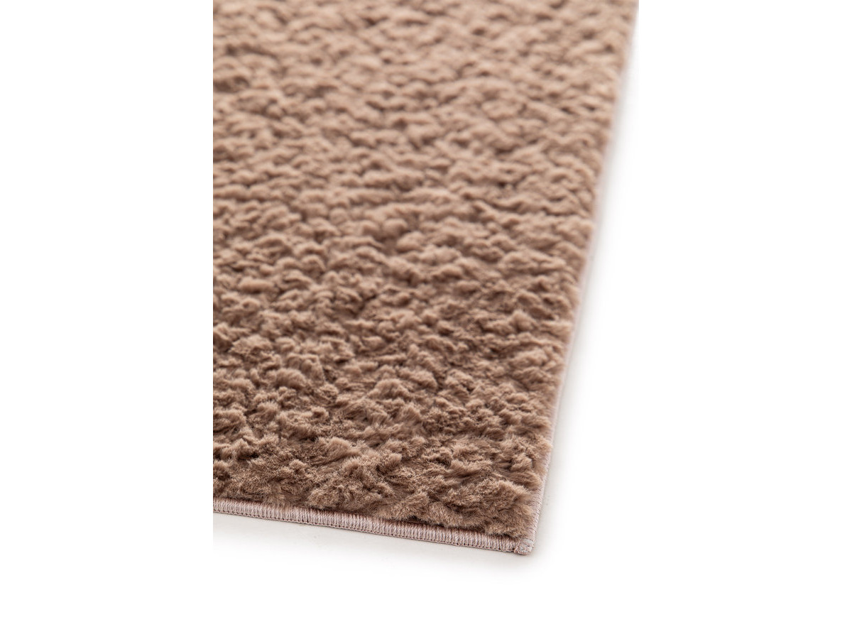 Tapis poils courts MOKI uni marron — vue 6