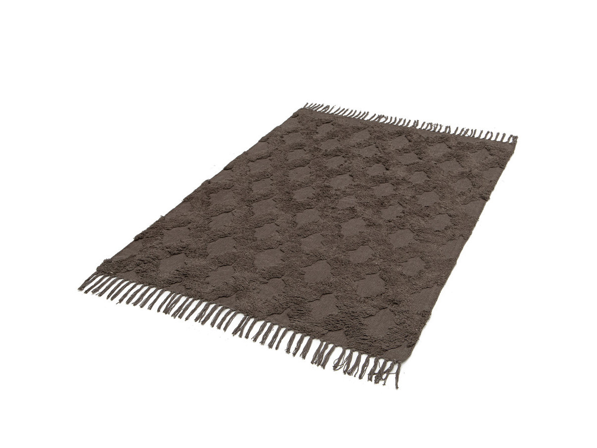 Tapis lavable à poils courts AMONI motif graphique