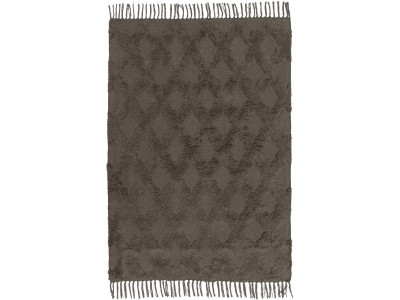 Tapis lavable à poils courts AMONI motif graphique