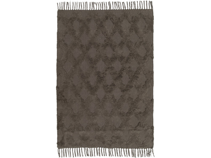 Tapis lavable à poils courts AMONI motif graphique