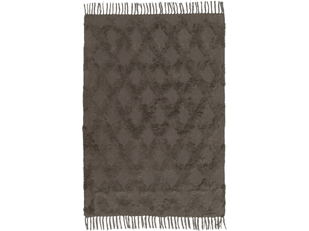 Tapis lavable à poils courts AMONI motif graphique