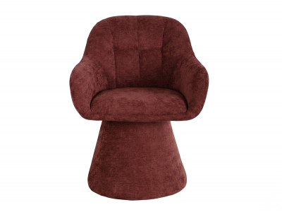 Chaise pivotante KIM tissu texturé