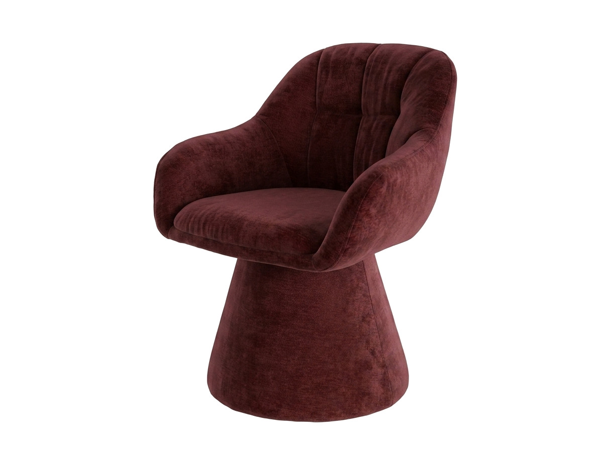 Chaise pivotante KIM tissu texturé