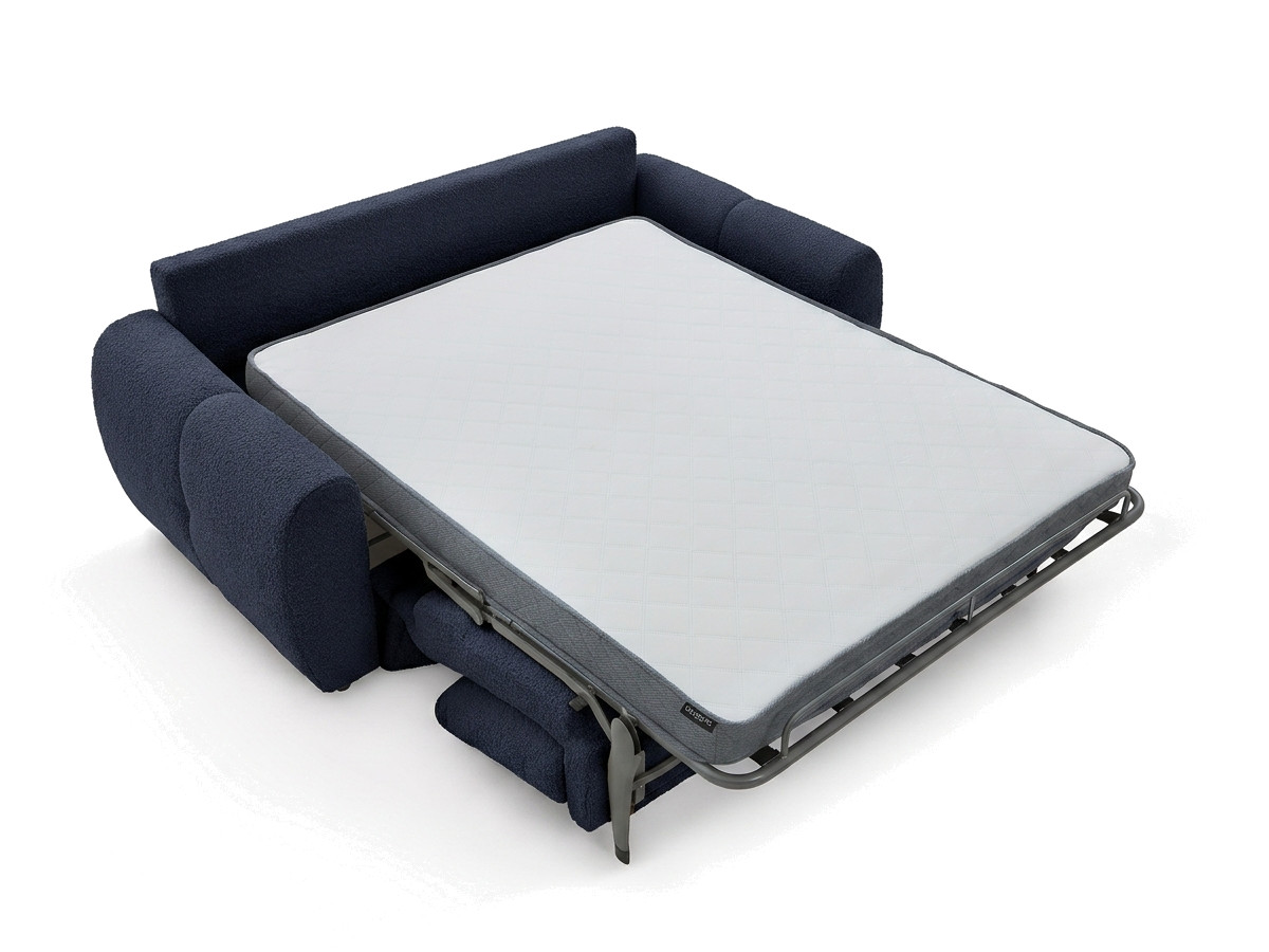 Sofa rozkładana z systemem włoskim 3-osobowa FUJI tkanina bukla