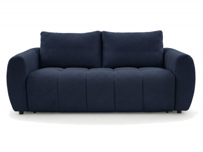 Canapé droit convertible ouverture express 3 places FUJI tissu bouclette