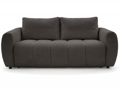 Canapé droit convertible ouverture express 3 places FUJI tissu bouclette