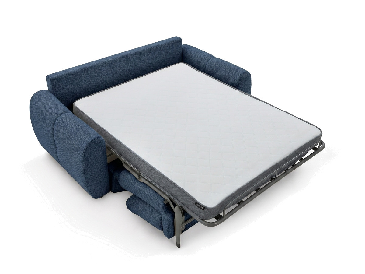 Sofa rozkładana z systemem włoskim 3-osobowa FUJI gładka tkanina