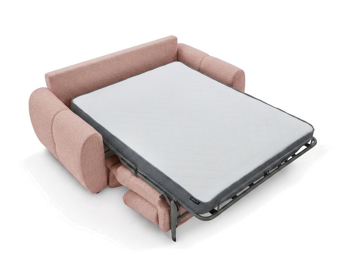 Sofa rozkładana z systemem włoskim 3-osobowa FUJI gładka tkanina