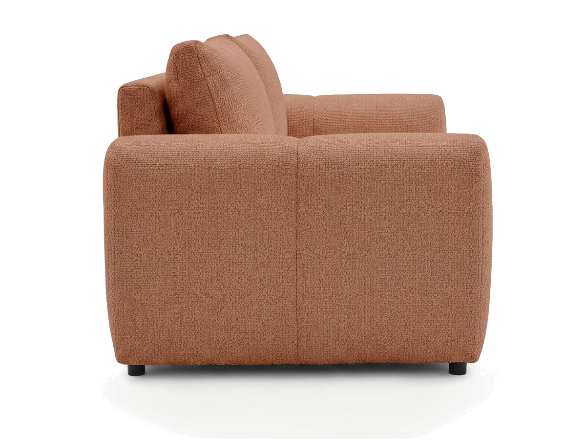 Sofa rozkładana z systemem włoskim 3-osobowa FUJI gładka tkanina