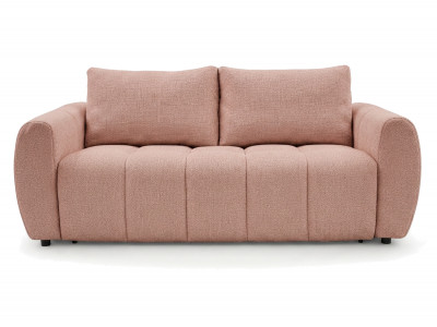 Canapé droit convertible ouverture express 3 places FUJI tissu chiné