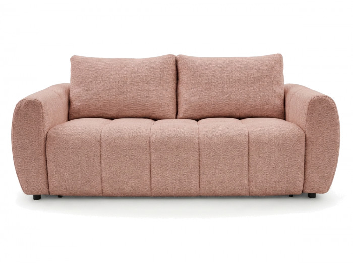 Canapé droit convertible ouverture express 3 places FUJI tissu lisse